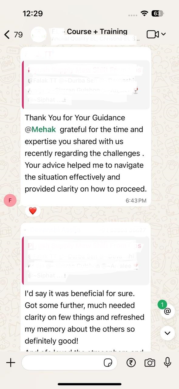 Client testimonial screenshot 1
